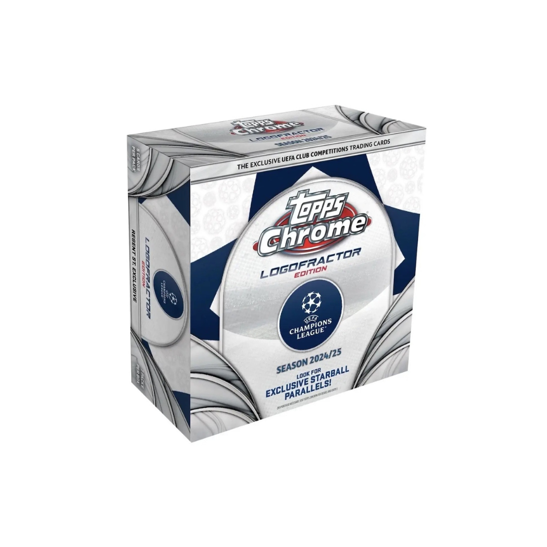 2024/25 Topps Chrome Logofractor UEFA Club Competitions Soccer (London Store Exclusive) - Only at LinaLabo